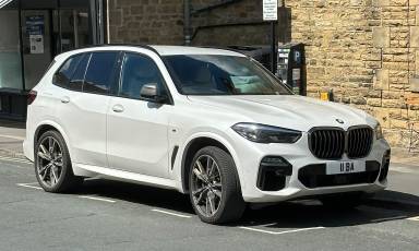 UK Number Plate 11 BA on a 2021 White BMW X5 M50i Auto