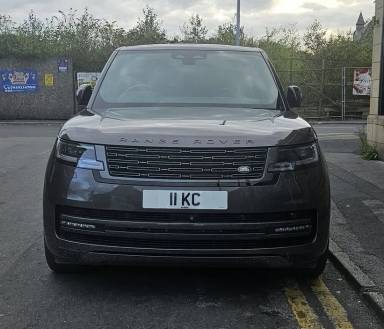 UK Number Plate 11 KC on a 2024 Grey Land Rover Range Rover Autobio D Mhev A