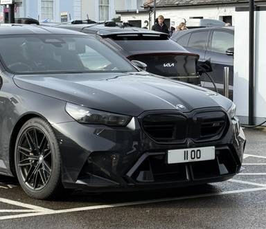 UK Number Plate 11 OO on a 2025 Black BMW M5 Phev Auto