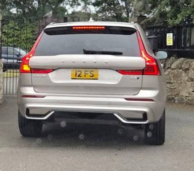 UK Number Plate 12 FS on a 2025 Gold Volvo Xc60 Ultra Mhev Awd Auto