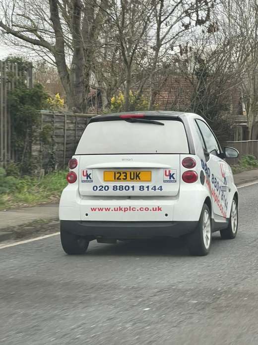 123 UK number plate – UK Packaging