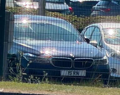 UK Number Plate 15 RN on a 2018 Black BMW 6 Series
