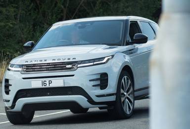 UK Number Plate 16 P on a 2025 Grey Land Rover R Rover Evoque A-Bio D Mhev A