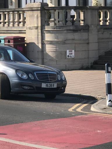 UK Number Plate 1638 R on a 2009 Grey Mercedes E