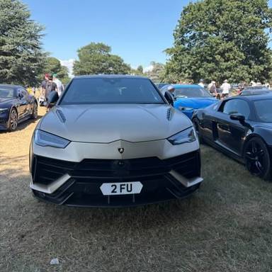 UK Number Plate 2 FU on a 2024 Brown Lamborghini Urus V8 Performante Auto