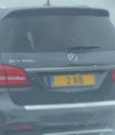 UK Number Plate 2 NB on a 2016 Grey Mercedes-Benz GLS