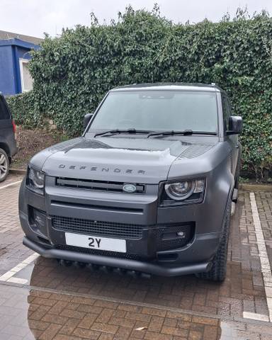 UK Number Plate 2 Y on a 2026 Green Land Rover