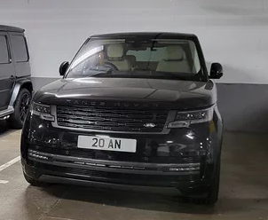 UK Number Plate 20 AN on a 2023 Black Land Rover Range Rover Autobiography Auto