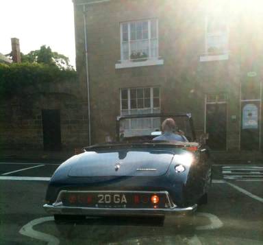 UK Number Plate 20 GA on a 1971 Grey Citroen DS
