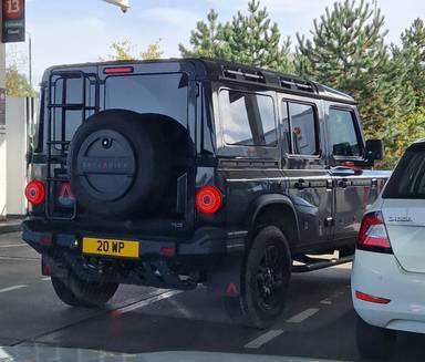 UK Number Plate 20 WP on a 2023 Grey Ineos Grenadier Station Wagon Auto