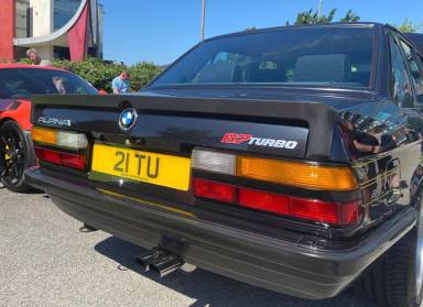 UK Number Plate 21 TU on a 1987 Black Alpina B7 Turbo Alpina