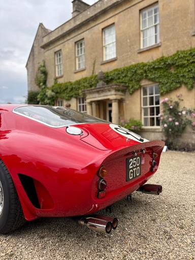 UK Number Plate 250 GTO on a 1964 RED Ferrari 250 Gto