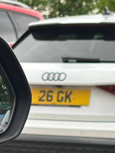 UK Number Plate 26 GK on a 2026 White Audi S3 Vorsprung Tfsi Quattro S-A