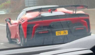 UK Number Plate 26 JN on a 2025 RED Ferrari Sf90 Xx Spider S-A