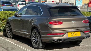 UK Number Plate 26 TS on a 2024 Brown Bentley Bentayga Azure V8 Auto