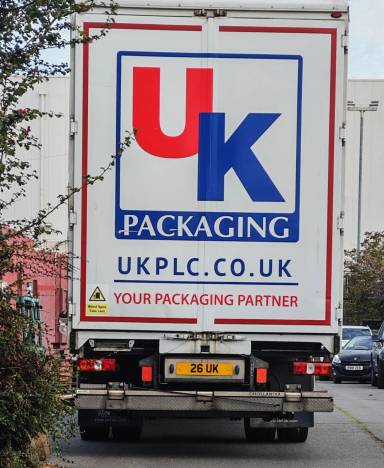 UK Number Plate 26 UK on a 2024 White Mercedes-Benz Actros