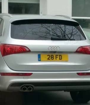 UK Number Plate 28 FD on a 2012 Silver Audi Q5