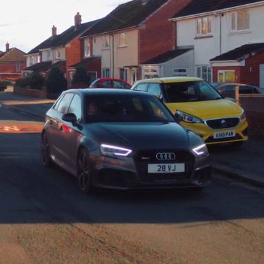 UK Number Plate 28 VJ on a 2019 Grey Audi A3