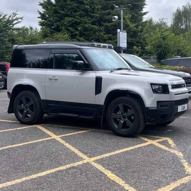 UK Number Plate 3 GW on a 2025 Grey Land Rover Defender Xdynamic Hse D Mhev A