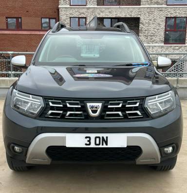 UK Number Plate 3 ON on a 2023 Black Mercedes-Benz Glc 300 Amg Line Mhev 4matic A