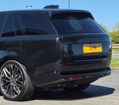 UK Number Plate 3 PM on a 2026 Green Land Rover Range Rover Sv Phev Auto
