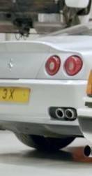 UK Number Plate 3 X on a 1998 Grey Ferrari 550
