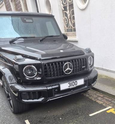 UK Number Plate 31 OO on a 2026 Black Mercedes-Benz Amg G 63 Manufaktur Ed Mhev A