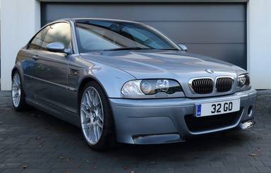 UK Number Plate 32 GO on a 2004 Grey BMW M3