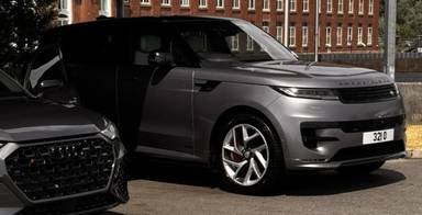UK Number Plate 321 O on a 2023 Grey Land Rover Range Rover Spt Autobio Phev A