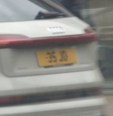 UK Number Plate 35 JO on a 2021 Beige Audi E-Tron S Line 55 Quattro