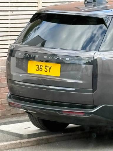 UK Number Plate 36 SY on a 2024 Grey Land Rover Range Rover Hse D Mhev Auto
