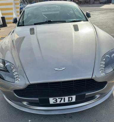 UK Number Plate 371 D on a 2005 Silver Aston Martin V8 Vantage