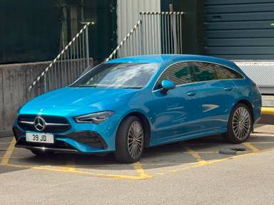 UK Number Plate 39 JD on a 2025 Blue Mercedes-Benz Cla 250 Amg Line Premium E A