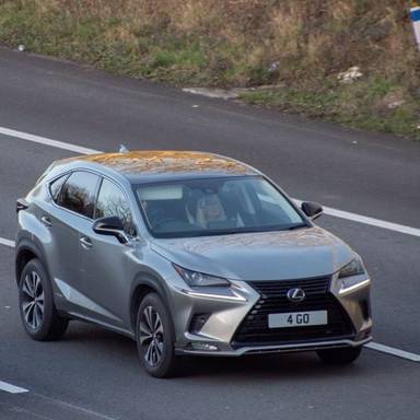 UK Number Plate 4 GO on a 2021 Silver Lexus NX