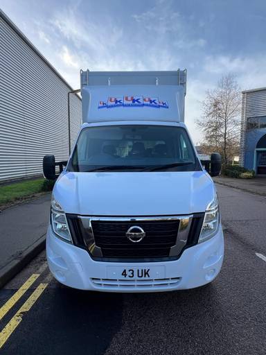 UK Number Plate 43 UK on a 2023 White Nissan Interstar Acenta Dci