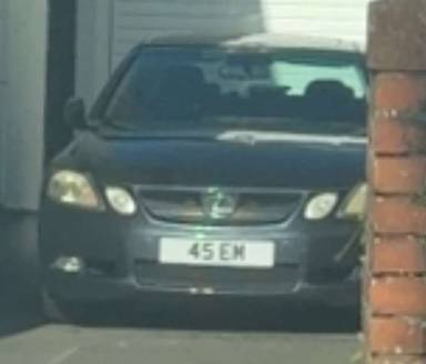 UK Number Plate 45 EM on a 2005 Purple Lexus Gs300