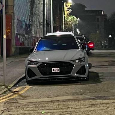 UK Number Plate 47 O on a 2021 Grey Audi Rs 6 V-Sprung Tfsi Mhev Quat A