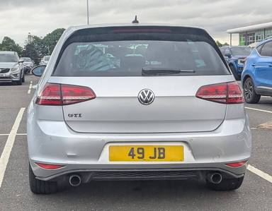 UK Number Plate 49 JB on a 2016 Silver Volkswagen Golf