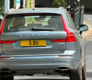 UK Number Plate 5 BU on a 2020 Grey Volvo Xc60 Inscription T8 Phev Awd A