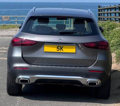 UK Number Plate 5 K on a 2024 Grey Mercedes-Benz Gla 200 Sport Executive Mhev A