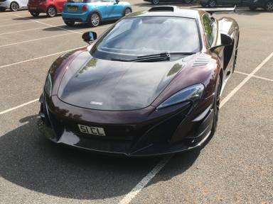 UK Number Plate 51 CL on a 2017 Black Mclaren 675