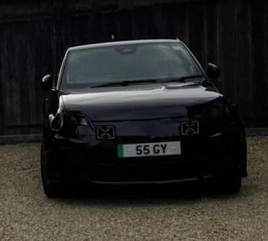 UK Number Plate 55 GY on a 2026 Black Alpine A290 Gts Plus Ev