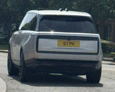 UK Number Plate 57 PH on a 2024 Silver Land Rover Range Rover Autobio D Mhev A