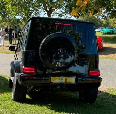 UK Number Plate 59 B on a 2022 Green Mercedes-Benz G 400 Amg Line Prem + D 4m A