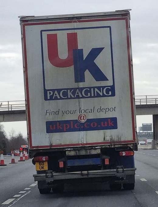 60 UK number plate – UK Packaging
