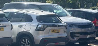 UK Number Plate 61 BB on a 2024 Grey Land Rover Range Rover Spt Autobio Phev A