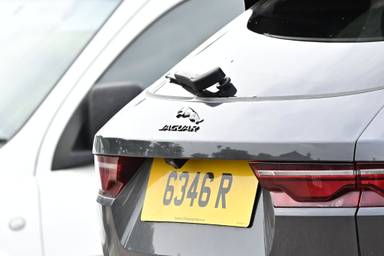 UK Number Plate 6346 R on a 2024 Grey Jaguar Fpace Rdyn Hse Blk D Mhev Awda