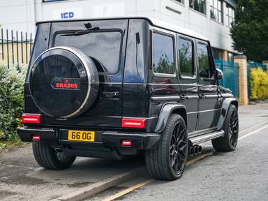 UK Number Plate 66 OG on a 2016 Black Mercedes-Benz G-Class