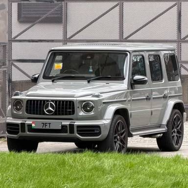 UK Number Plate 7 FT on a 2023 Grey Mercedes-Benz G