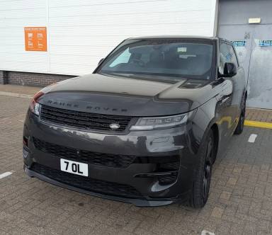 UK Number Plate 7 OL on a 2025 Grey Land Rover Range Rover Sport Ed Phev Auto